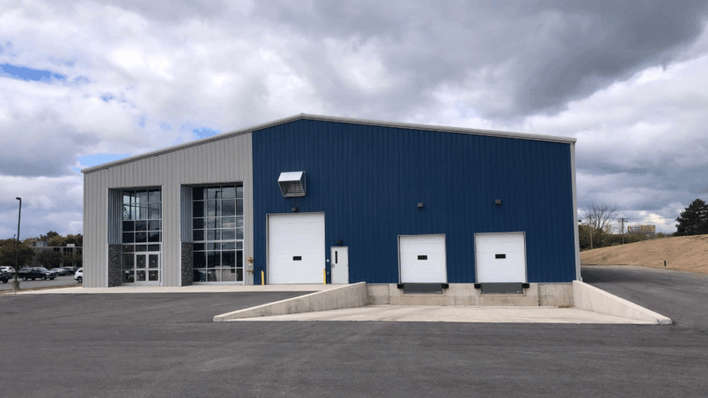 commercial steel building project